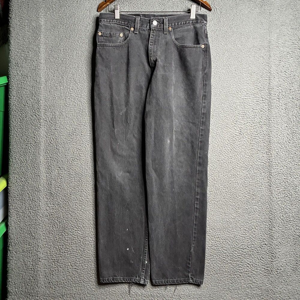 Vintage Levi’s 550 Jeans Mens 33x30 (measures 32x29) Relaxed Fit Baggy Black